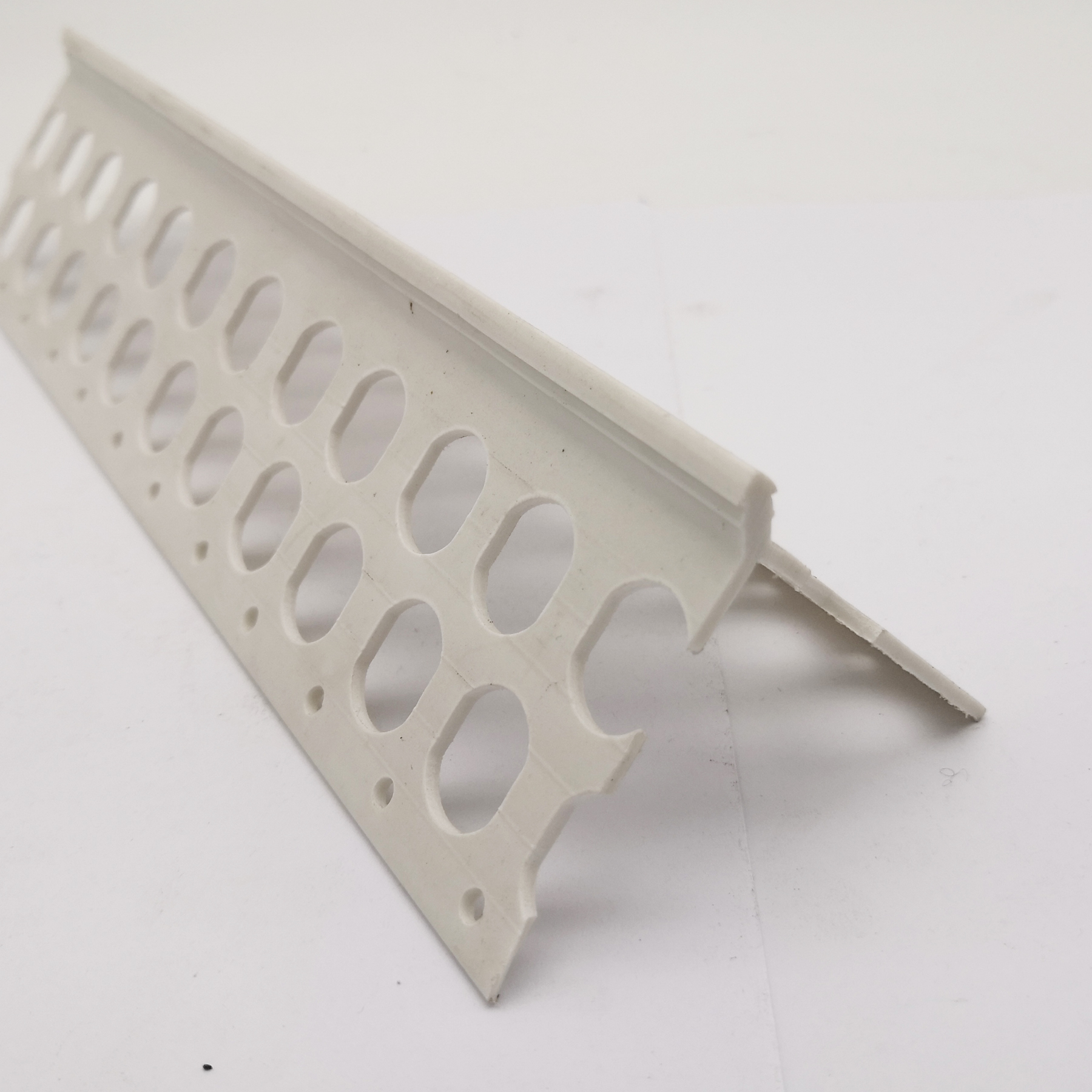 White Plastic edge protection PVC corner angle bead