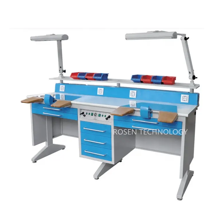 2.0m Double-person Vacuum Dental Lab Bench Unit for Work