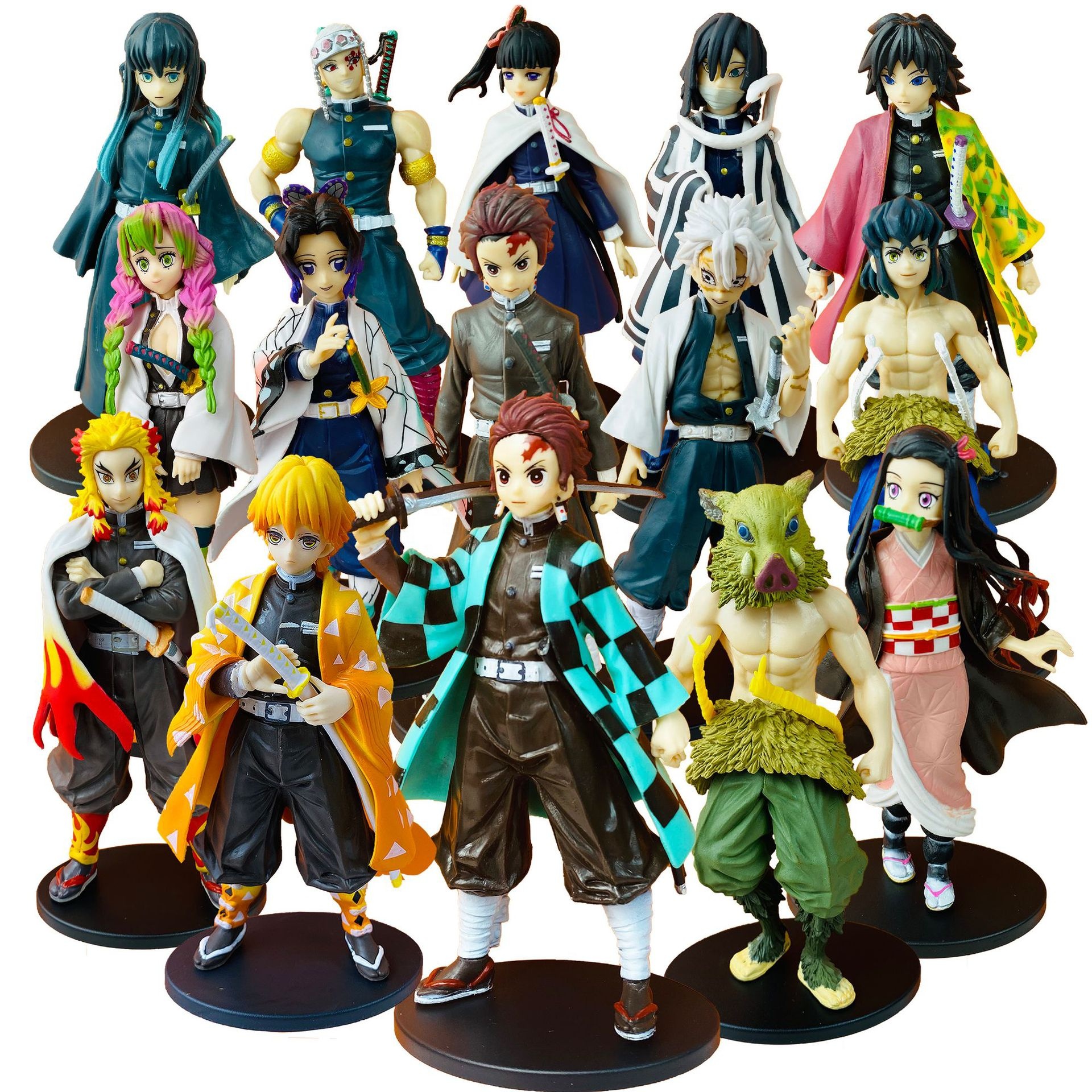 15 видов стилей демон убийца kimetsu без yaiba 15 см rengoku tanjirou nezoku Аниме фигурки с цены по прейскуранту завода-изготовителя