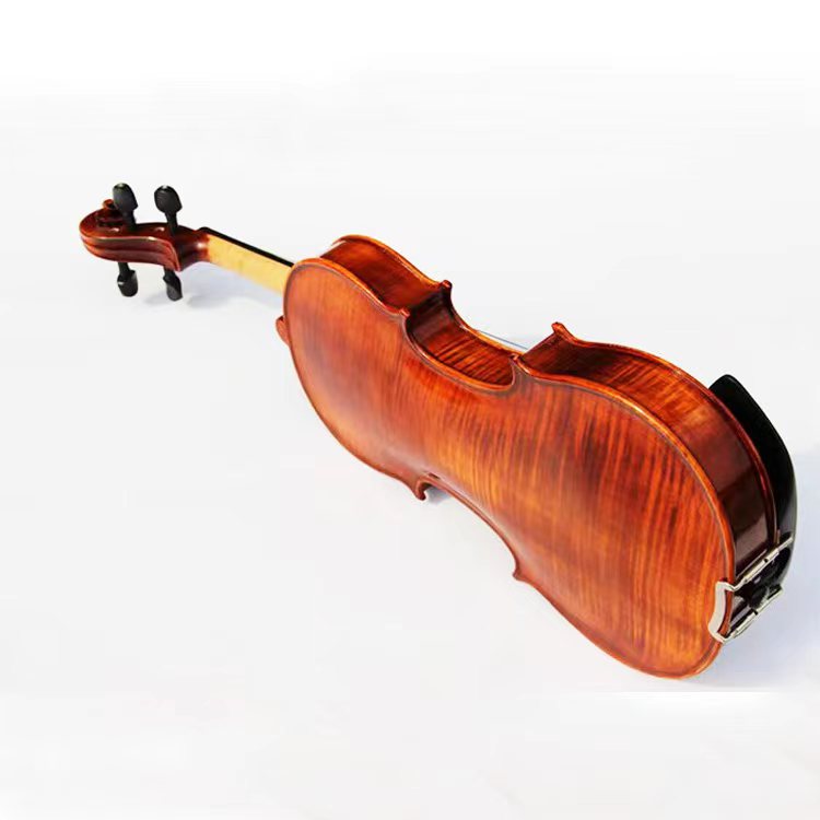 Профессиональная скрипка LZS Nice Flame Maple 4/4, ручная работа, масляный лак, коричневые скрипки с футляром и бантом