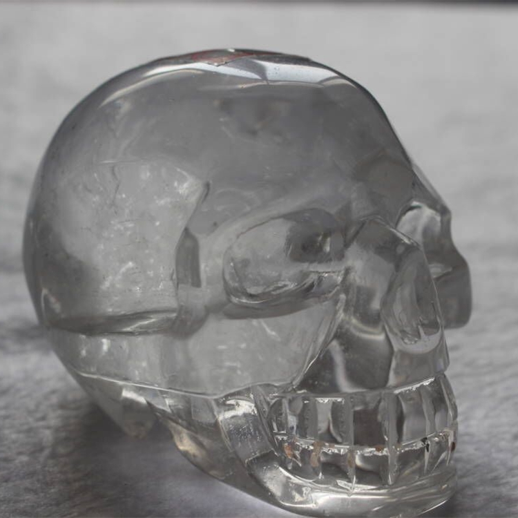 Wholesale Natural Hand Carved Clear Quartz Skulls Crystal Skulls For Home Decoration