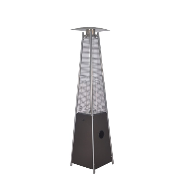 ISO9001 Chinese Manufacturer outdoor tower gas patio heater flame quartz tube pyramid heater