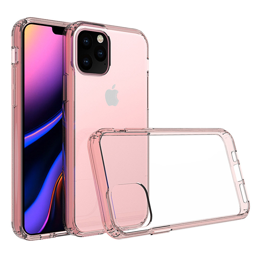 Прозрачный жесткий чехол из поликарбоната и ТПУ для iPhone 11 Pro Max XS/XR 8 7 6 с противоударной защитой