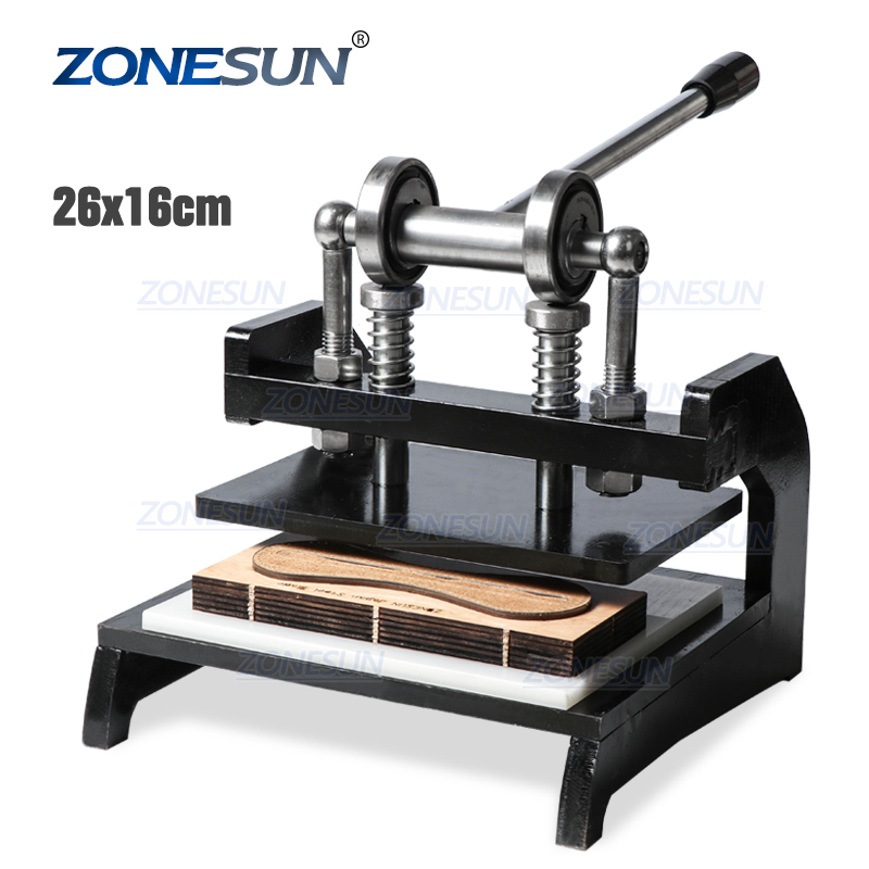 ZONESUN DM-2616N машина для высечки кожи ручной работы серьги высечки пресс-машина для штамповки кликера