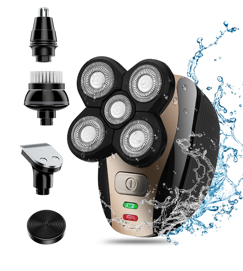 Lk1800 Shaver Men's Beard Back Shaver For Men 5 In 1 Waterproof Shaver