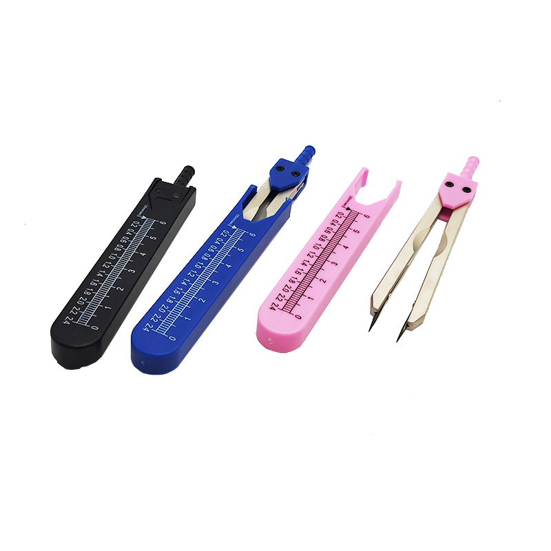 ECG Divider Medical Compass Cardiology Divider Belt Cover with Scale Measuring Scale Drawing Pocket Portable