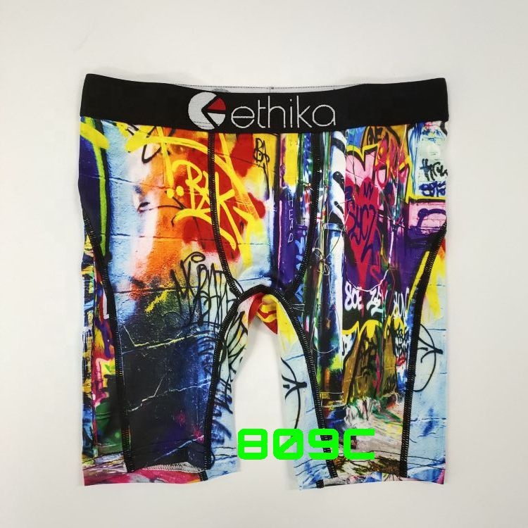 Новый дизайн Граффити стилей малышей ethika нижнее белье шорты из дышащего полиестра для детей нижнее белье для мальчиков, трусики культуры трусы-боксеры