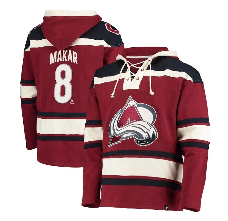 Cheap unique different name number hoodie hockey jerseys tackle twill usa team ice hockey jersey with hood