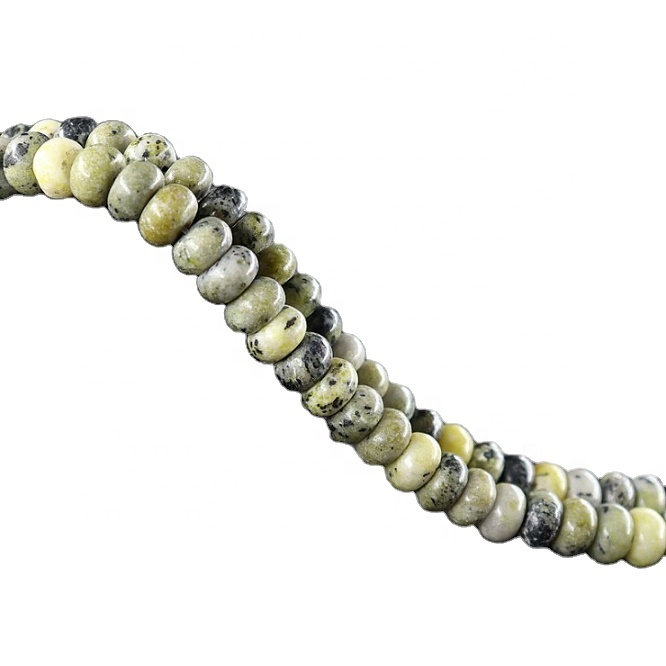 Natural African Turquoise Stone Beads,Abacus Shape Yellow Turquoises for DIY Jewelry Making,Custom Made Bracelet Necklace