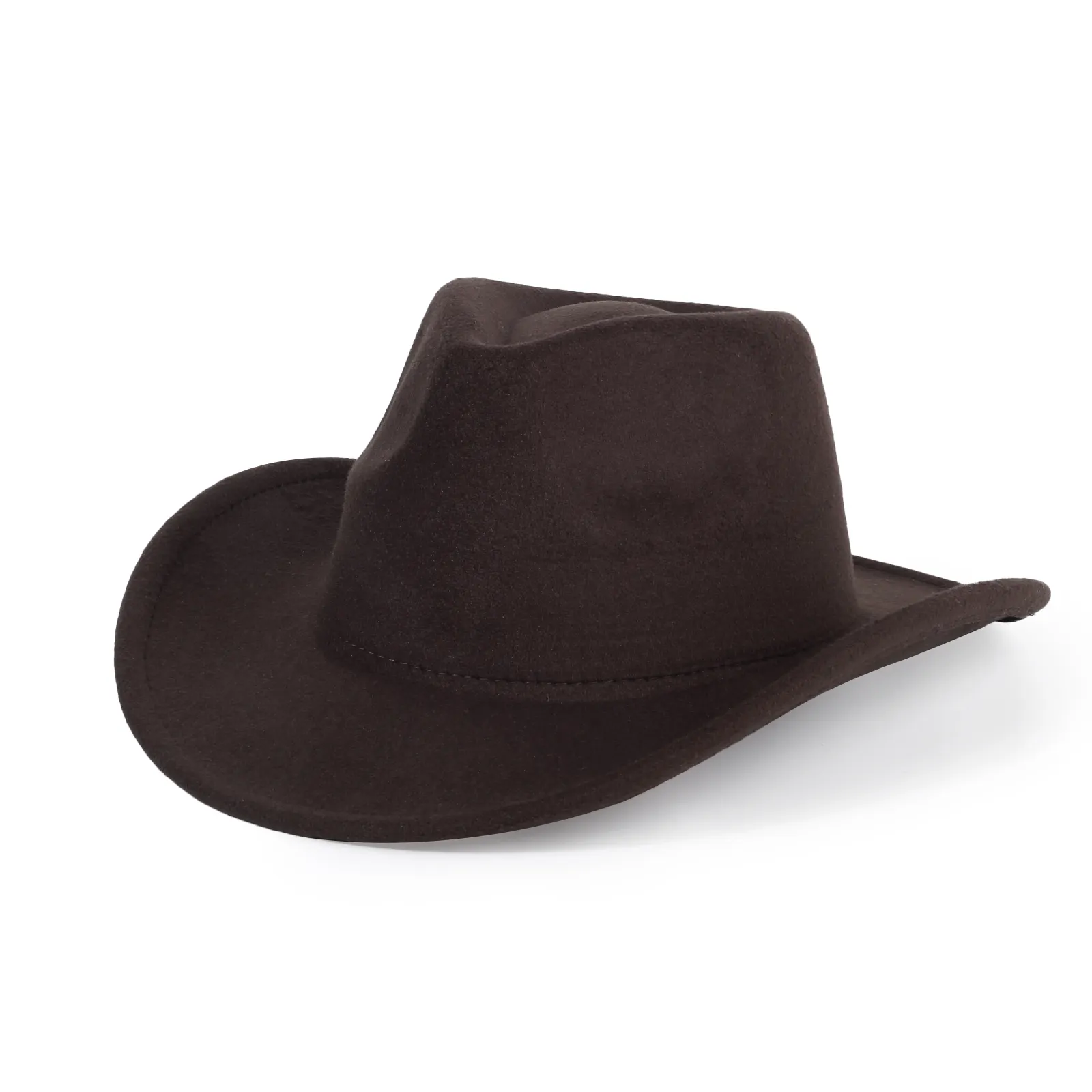 wholesale winter fashion australian wool felt western real cowboy style hats for ladies