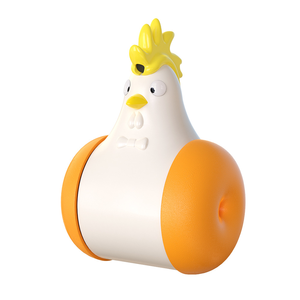 2021 New Pet Toys Cat infrared laser toy tumbler chicken shape cat self entertainment toy