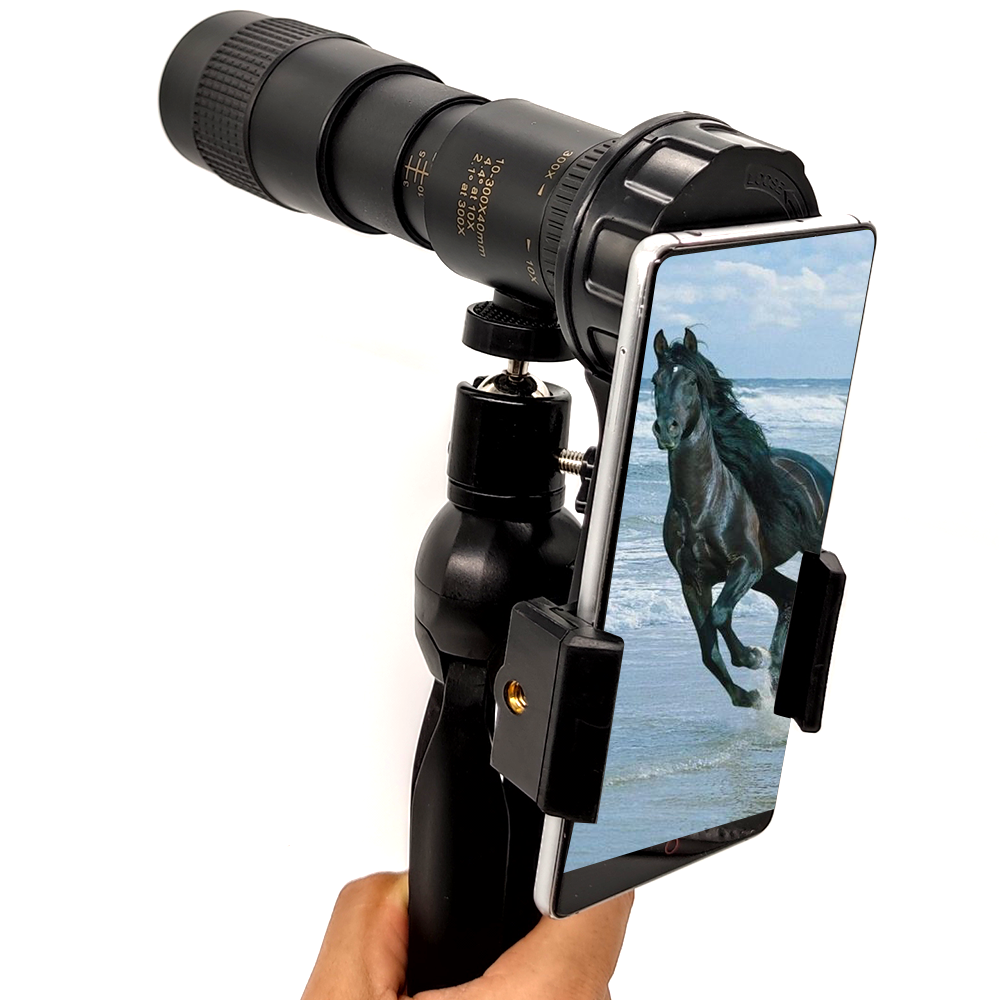 Outdoor Long Distance Mini 10-300x40 Super Telephoto Zoom Monocular Telescope