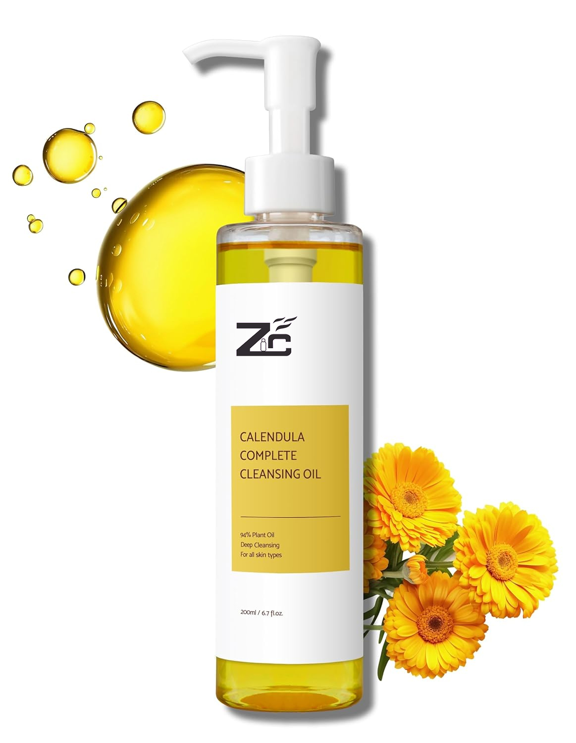 Wholesale Cosmetics Natural Caledula Make up Facial Cleansing Oil Makeup Remover Deep Cleansing Oil For Face