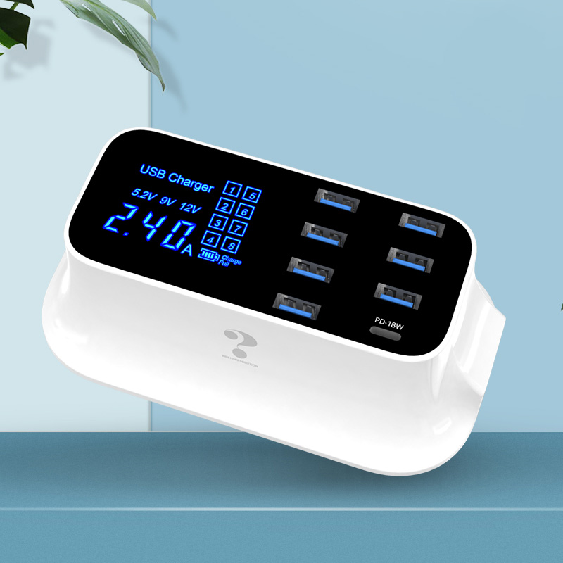 DP Лидер продаж Великобритании 8-станция зарядного устройства с портом usb с цифровой светодиодный дисплей для мобильного телефона ipad