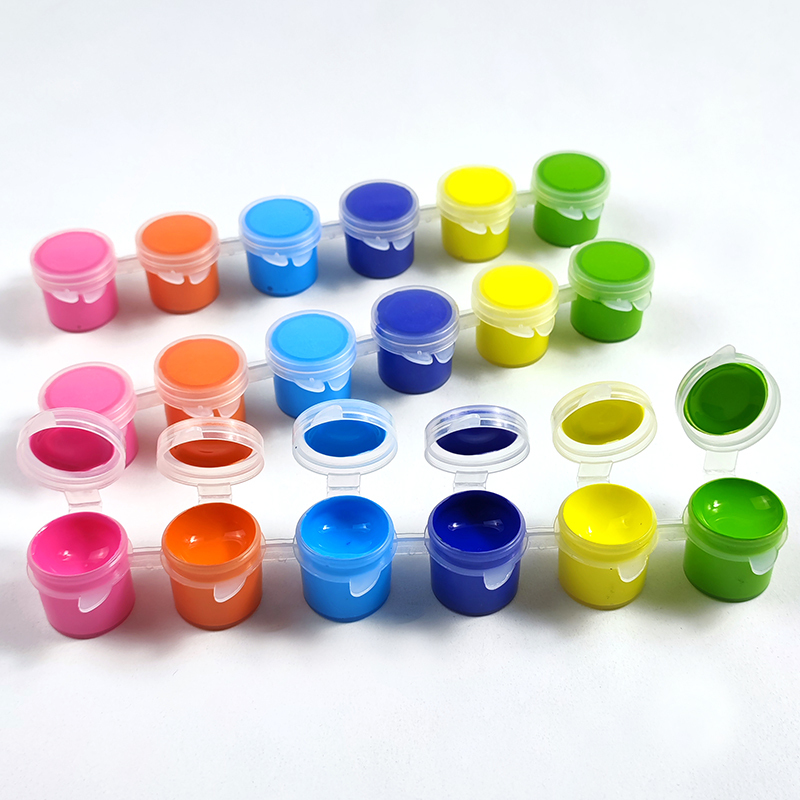 Mini Acrylic Paint Neon Colors Acrylic Paint Set 5mlx6 colors Permanent Acrylic Paint Set