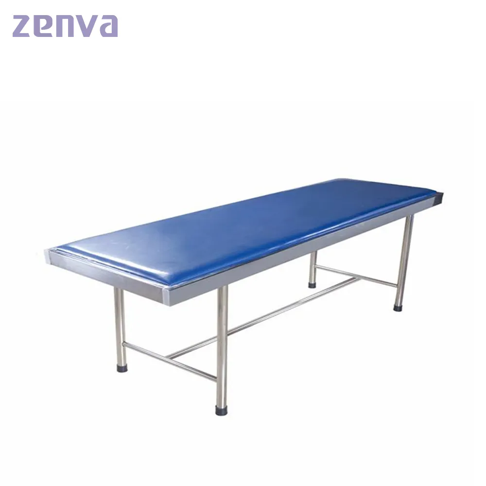 Simple Hospital Stainless Steel Examination Bed Medical Clinical Couch For Sale