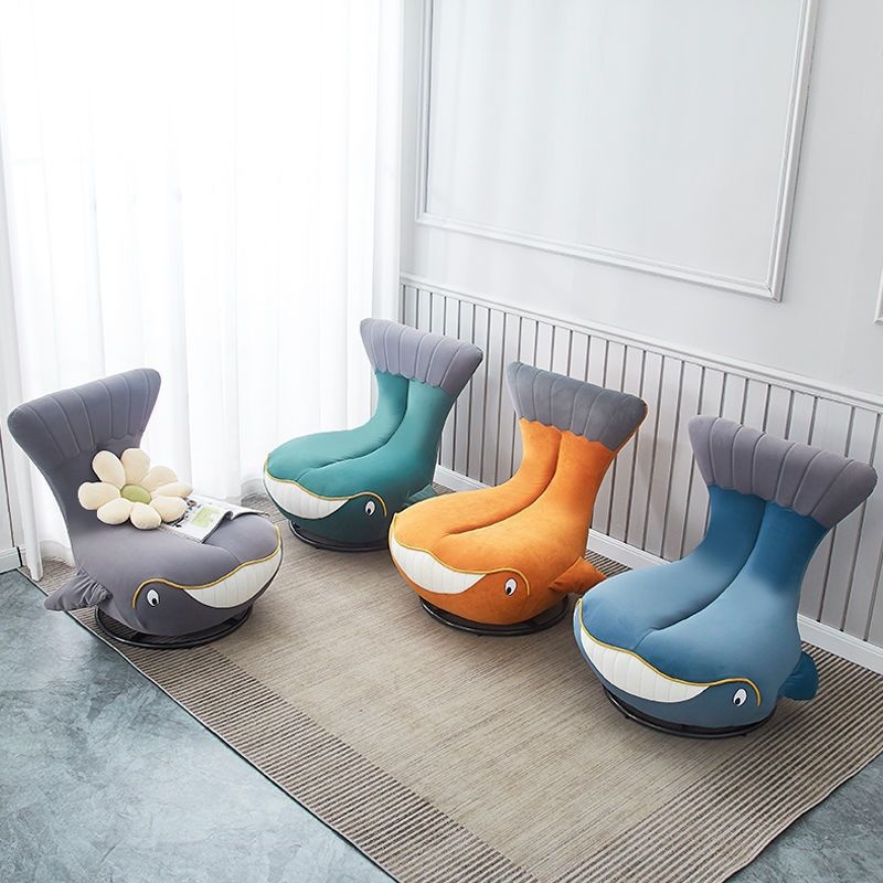 Casual Single Sofa Chair For Home, Simple Modern Lazy Sofa For Living Room, Balcony, Whale Seat Chair