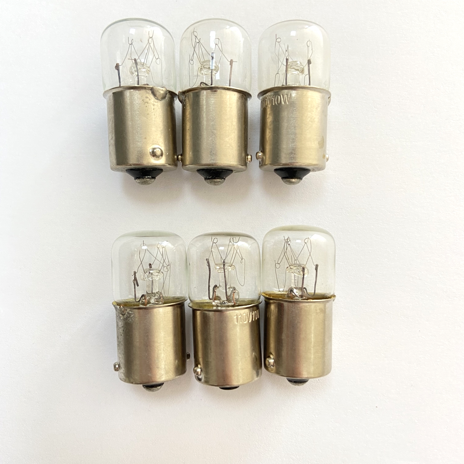 Трубчатая лампа накаливания T16X35mm BA15S 110V5W, индикаторная лампа для инструмента и оборудования