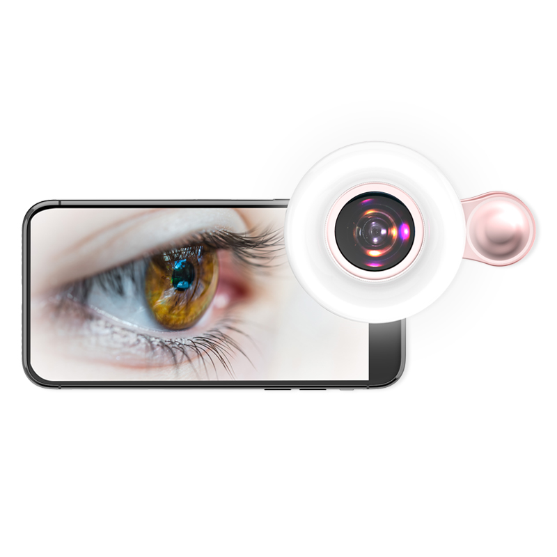 Easy Insta Skin Detector 15x макрообъектив для камеры сотового телефона со вспышкой