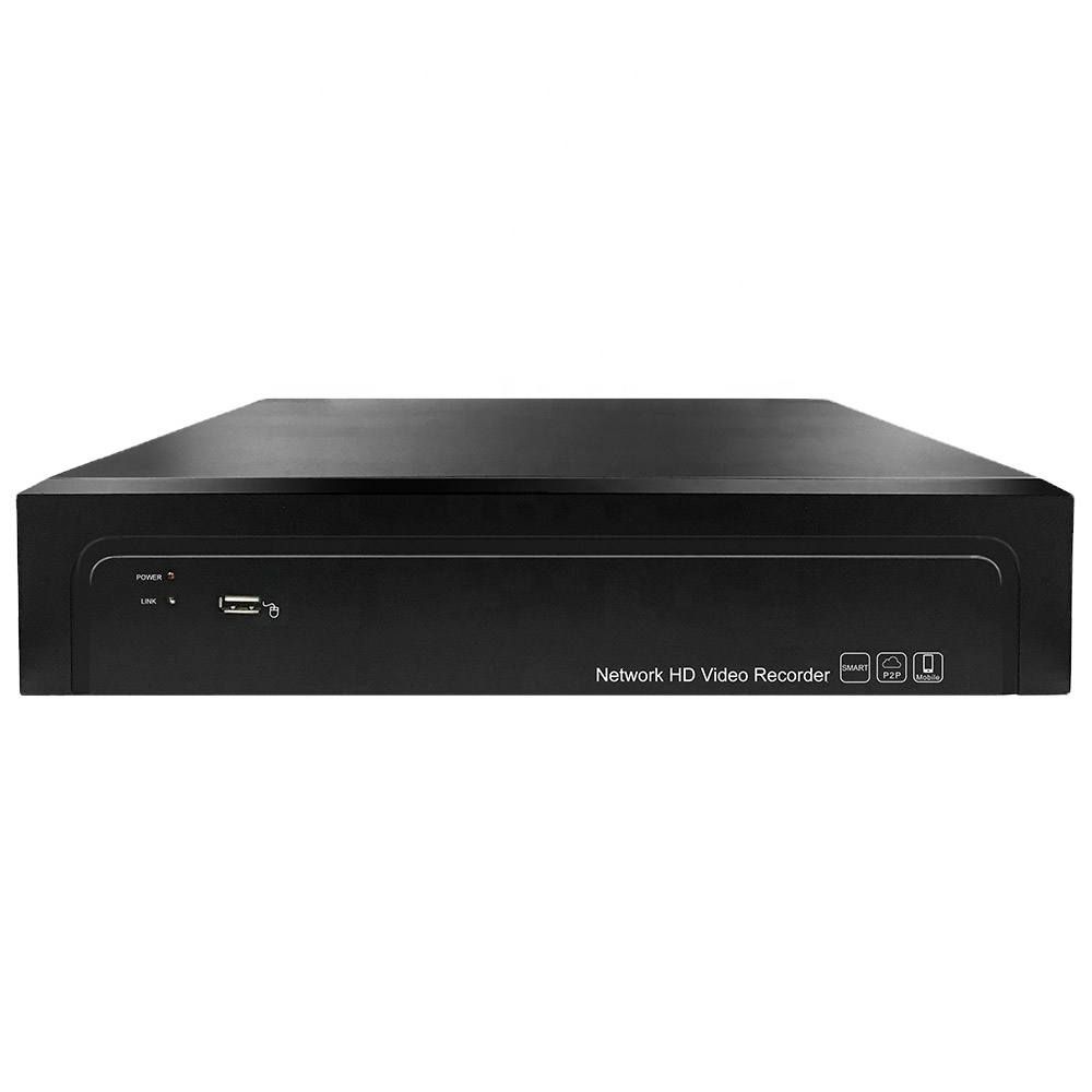 PoE NVR 16CH 4K CCTV System NVR support total 16TB HDDs with 16 PoE interfaces