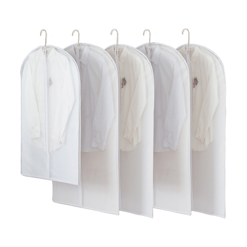 Wholesale Plastic Dust-proof Foldable Suit Garment Bag With Zipper