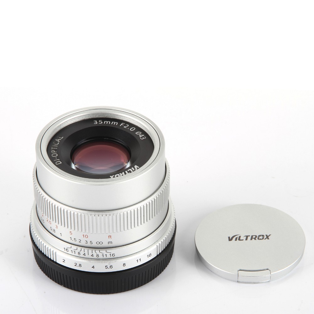 Viltrox 35mm F2 Wide-Angle Large Aperture Fixed Prime Camera Lens for NEX E Full Frame A7 A7SII A7RII A7R A6300 A6000 NEX-7