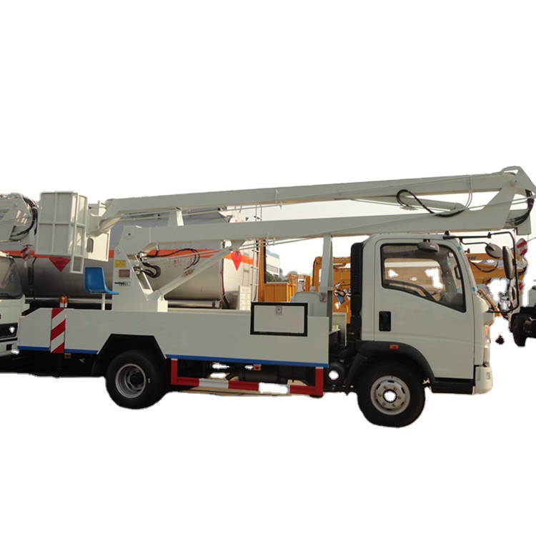 Дешевая цена, sinotruk 4*2 12 14 16 18 метров, складная платформа, уличный фонарь, кран