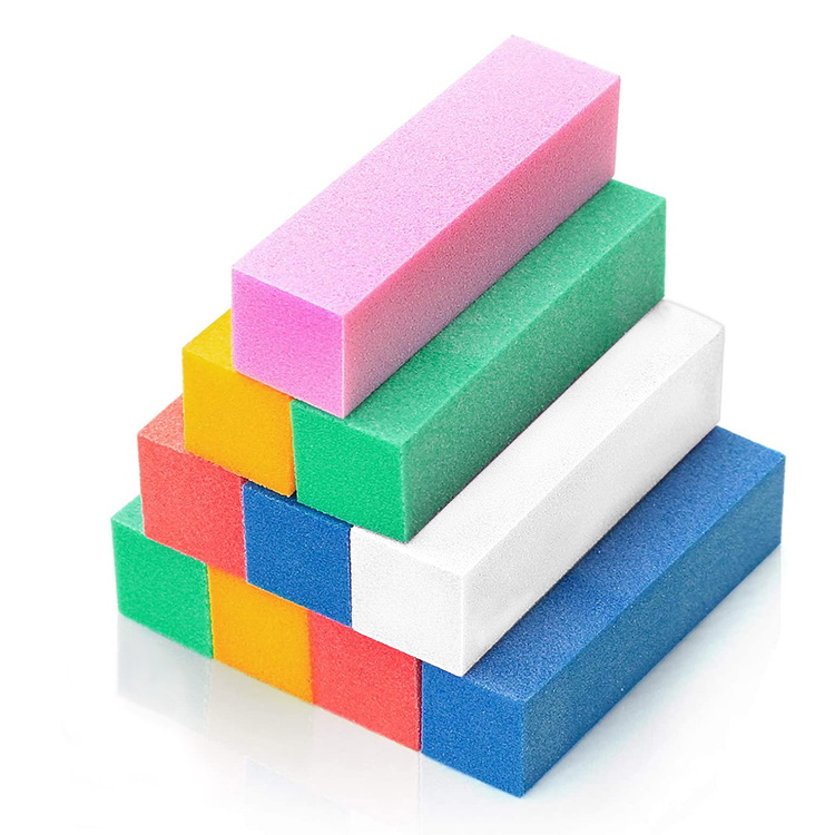 Wholesale Colorful Nail Buffer Block Bulk Tool Shine Squares Sponge Kit OEM Custom Logo Pink Nail Buffer Manicure Professional