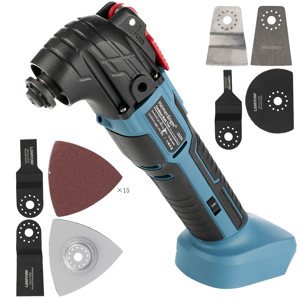 18V cordless Multi Function tool Electric Saw Multi Purpose Renovation Power Tools Oscillating Multi Tools with 4.0Ah battery