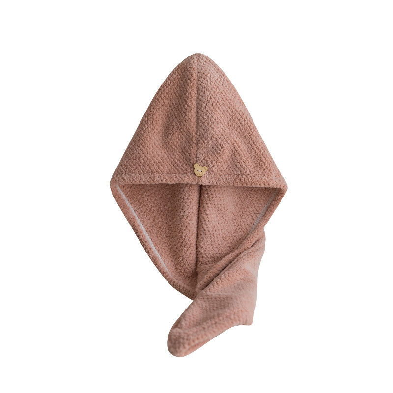 high quality coral fleece hair cap fast water absorption thickening microfiber hair fast dry drying towel