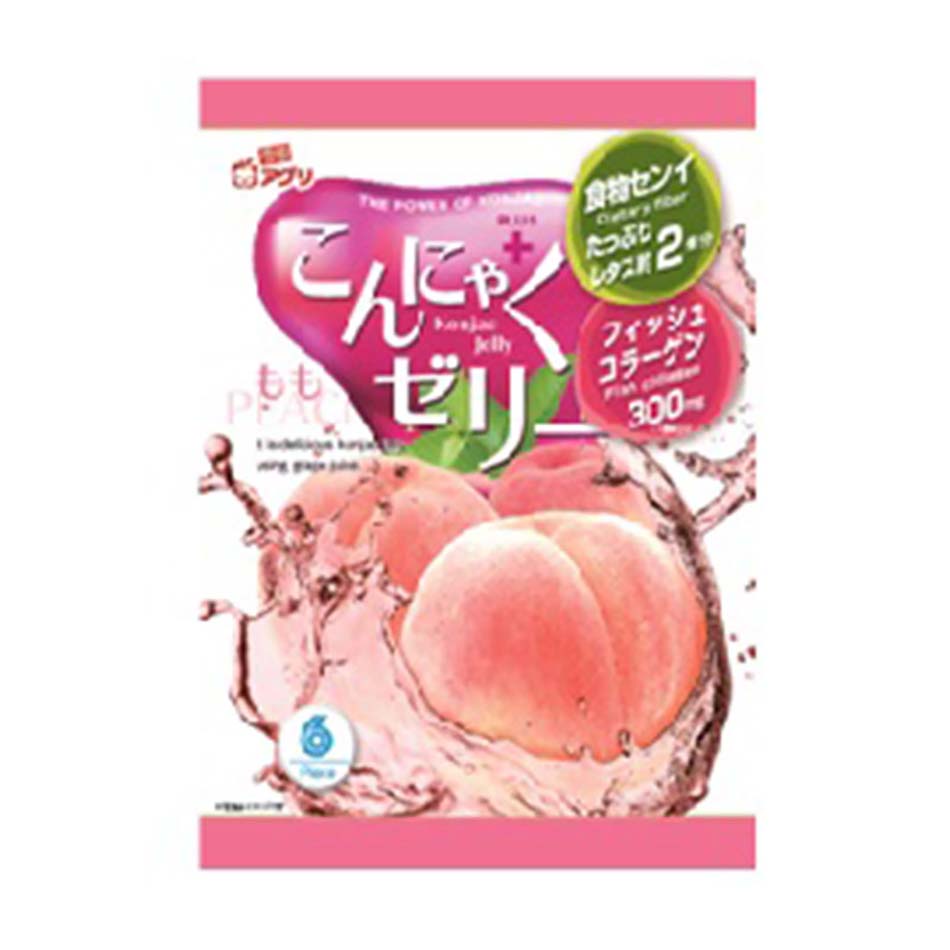 Японские закуски healty с фруктовым ароматом персика konjac, оптовая продажа jelly friut