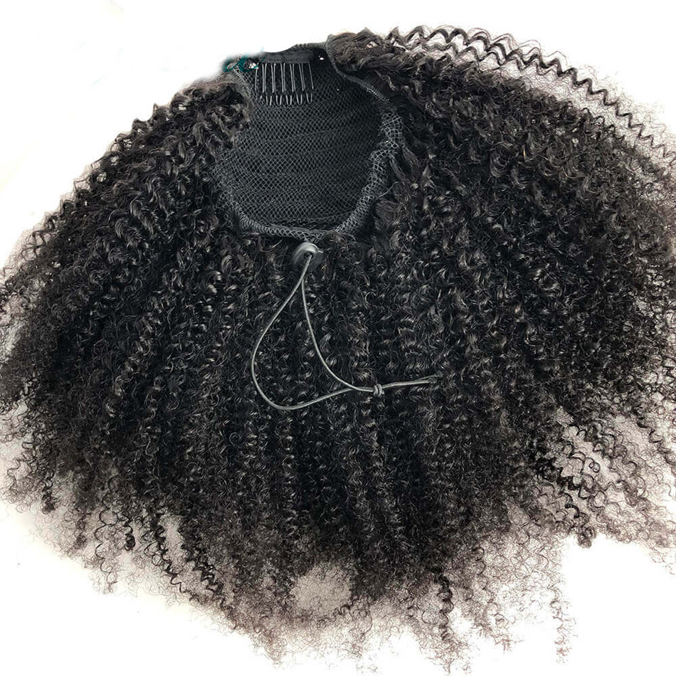 human afro puff curly hair drawstring ponytail ponytail afro hair ponytail hair afro bun