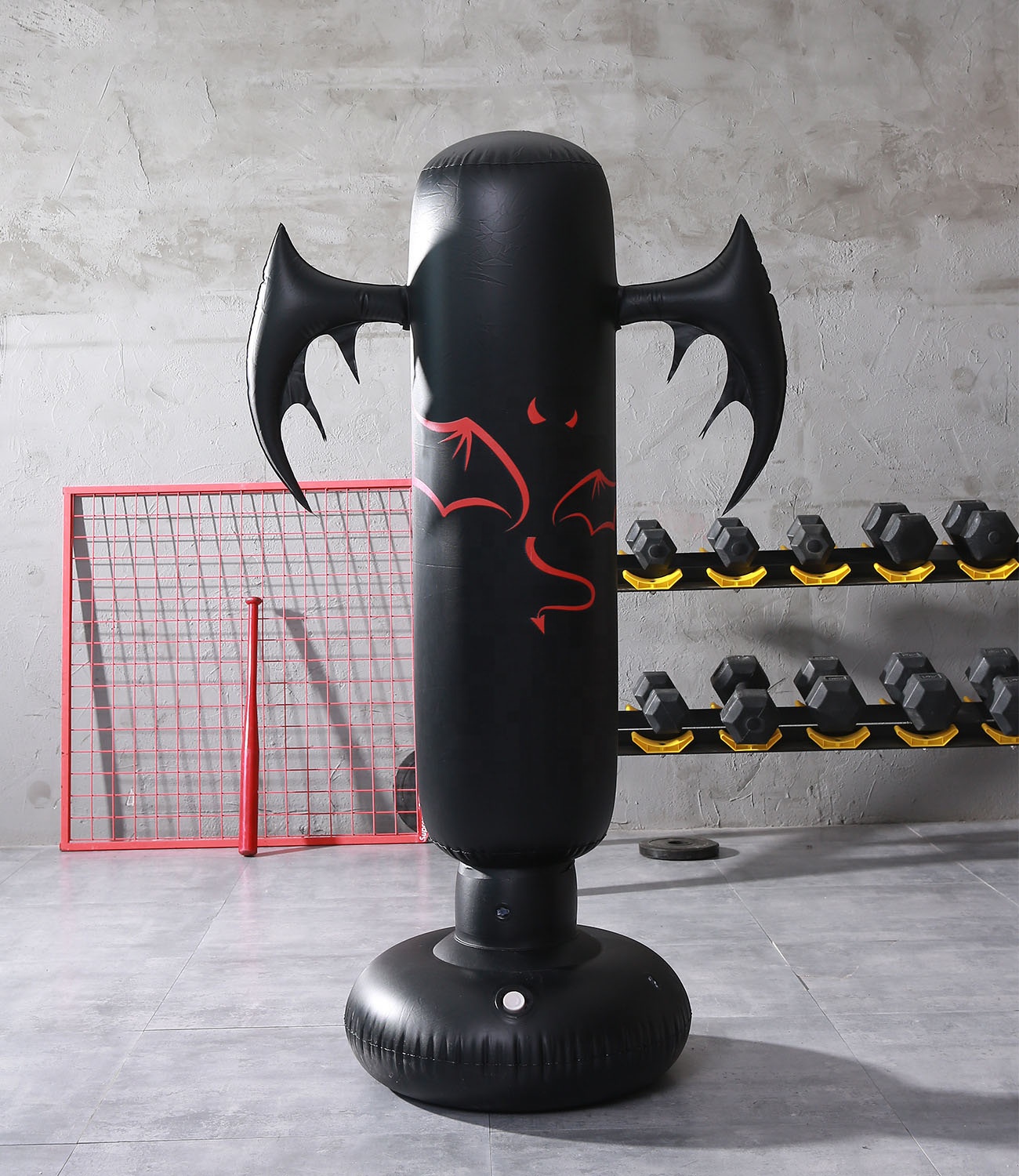 custom kick boxing punching bag freestanding inflatable punching bag with stand for kids and women