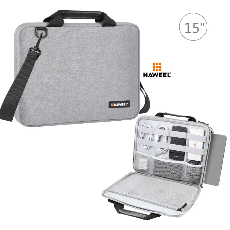 OEM ODM HAWEEL портфель 15,0-16,0 дюймов Сумка для ноутбука через плечо для Lenovo Thinkpad Power Bank сумка для хранения наушников