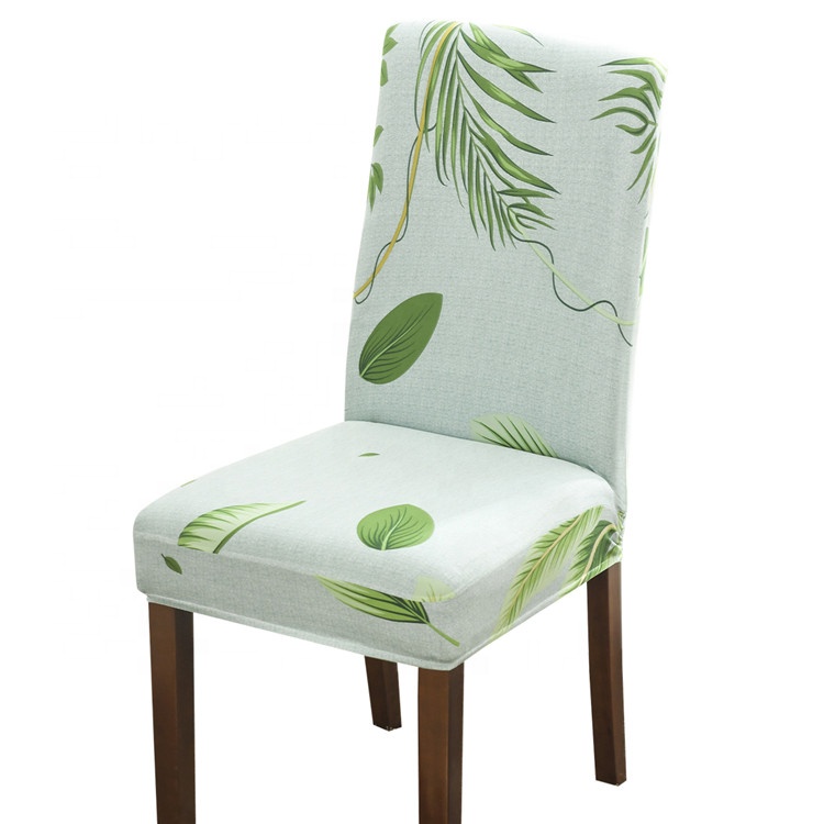 Removable Home Decor Printed Spandex Fabric Stretch Chair Cover for restaurant