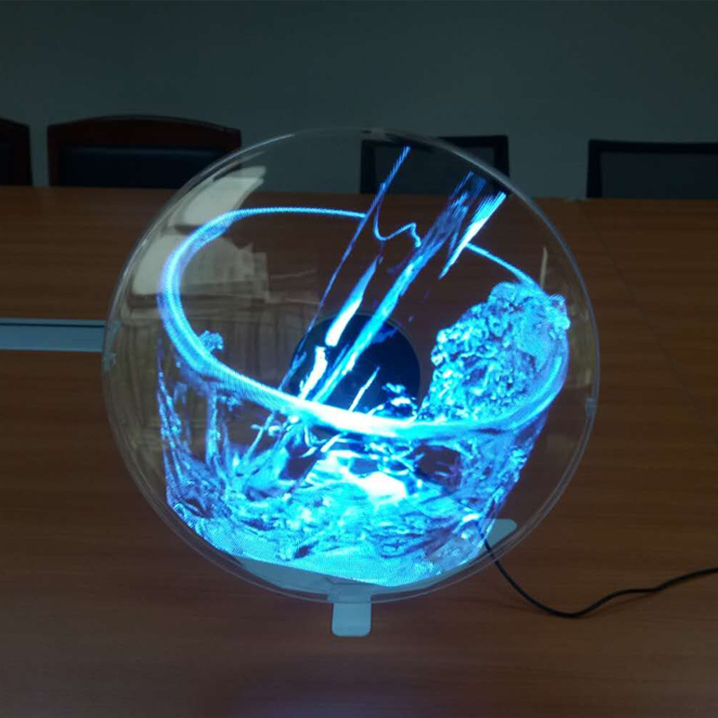Новейший ультратонкий настольный 3D голографический дисплей вентилятор, голографическая рекламная машина