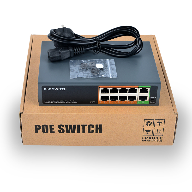 Sdapo PSE108EX V2.0 104W 8 портов poe плюс 2 канала связи с расширитель функция IEEE802.3af/на сетевой коммутатор питания через Ethernet