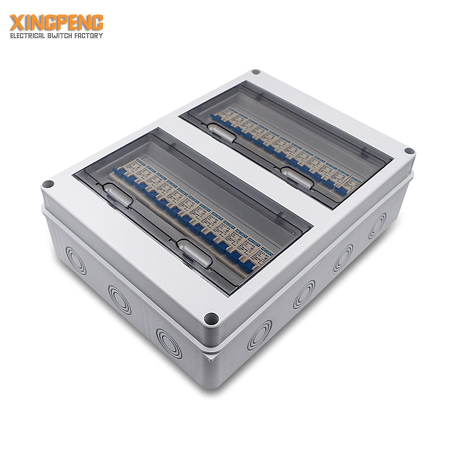 Solar PV system AC DC power MCB distribution box universal plastic din rail circuit breaker box waterproof