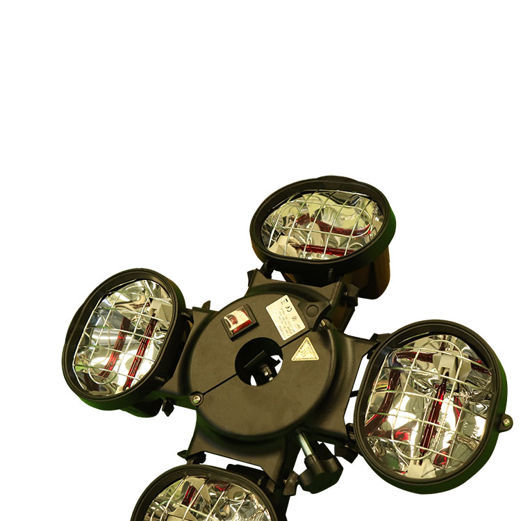 4x500W die casting aluminum body IP23 Ceiling Mounted Electric Halogen Patio Outdoor Parasol Heater for canopy tents