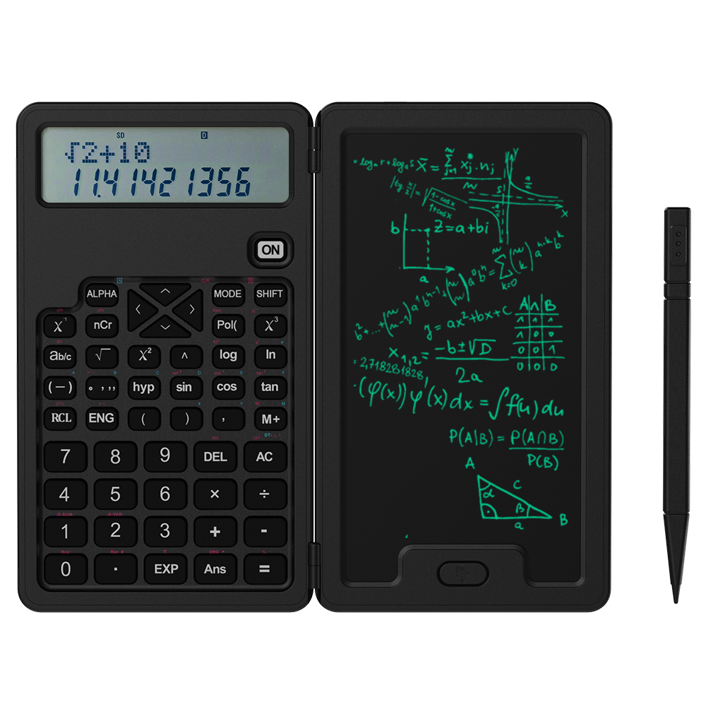 Newyes Drawing Tablet Science Calculator LCD Writing Pad Electronic Notepad With Calculator Scientific