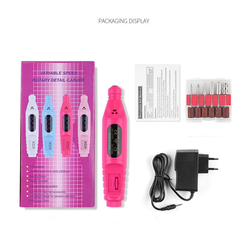 Professional Nail Shaper Polisher Grinder Art For Beauty Electric Nail Salon Nail Drill Polisher Machine