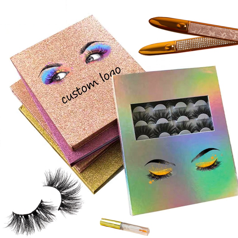 Lashes3d оптовый поставщик 25 мм бесплатный образец подводки для глаз упаковочные коробки Lashbook наборы пинцетов 6d пушистые норковые ресницы