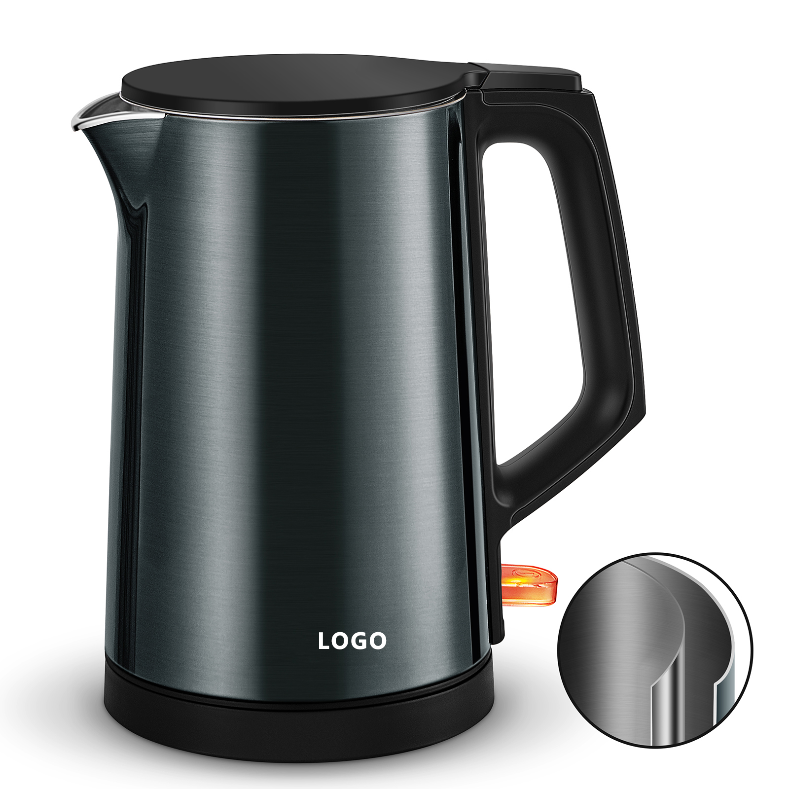 Double Layer Electric Kettle с Color Steel Shell, 304, ходовой шаровой Stainless Steel Tea Kettle, Automatic Shut Off, 1L