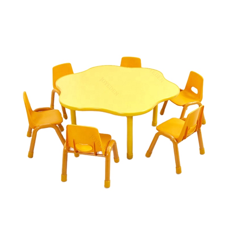 Hot sell wholesale set table and chair for daycare kids reading plastic kids study table