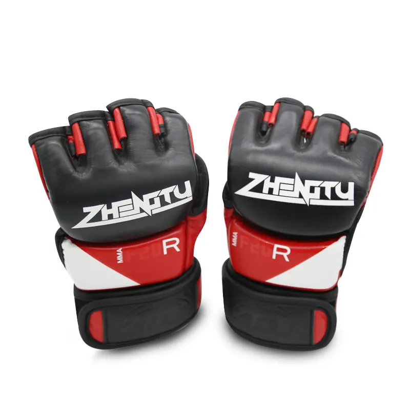 New Wholesale Design High Quality Pu Mma Gloves Pu Hand Ufc Gloves for Training Custom Mma Gloves