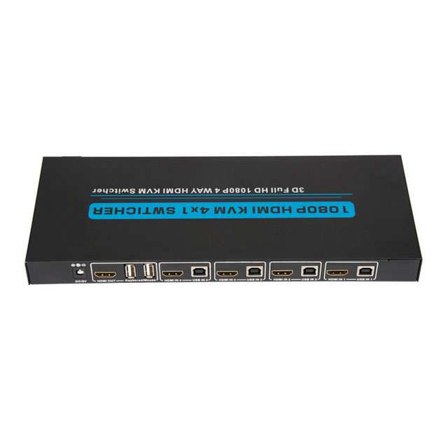 4 порты и разъёмы HDMI KVM переключатель Тип USB B Женский HDMI Тип Женский кнопка