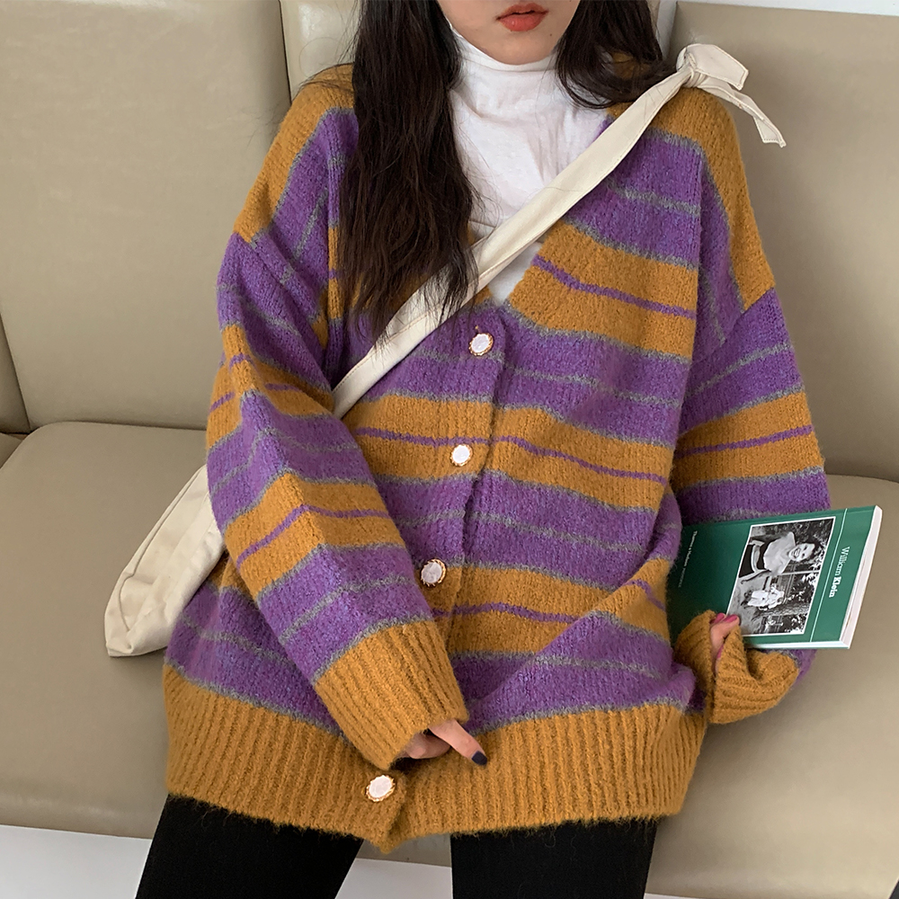 Droma New Arrival Casual Cardigan Sexy Women Knit Long Sleeve Sweater