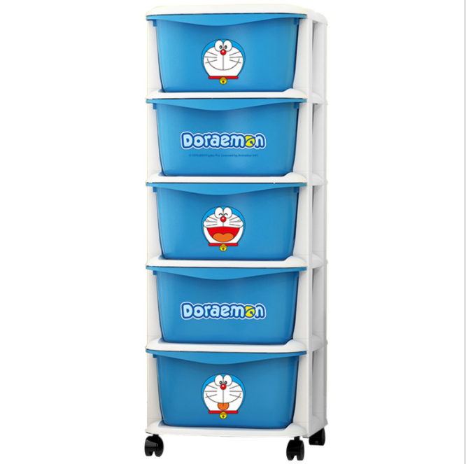 OEM design modern simple kids bedroom PP plastic cupboard multifunction 5 layers storage cabinet for kids and baby