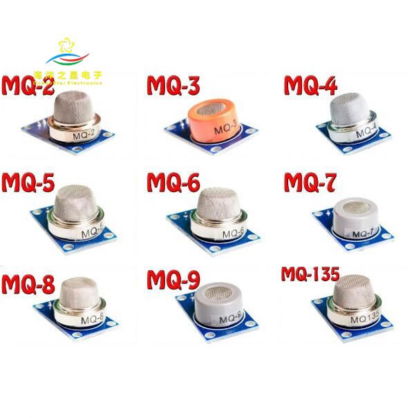 MQ серии комплект MQ-2 ~ MQ-135 9 газа датчик модуля MQ-2/MQ-3/MQ-4/MQ-5/MQ-6/MQ-7/MQ-8/MQ-9