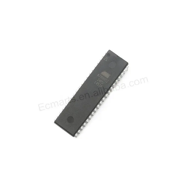 EC-Mart 8051 89S Microcontroller IC 8-Bit 24MHz 8KB (8K x 8) FLASH 40-PDIP IC AT89S52-24PU